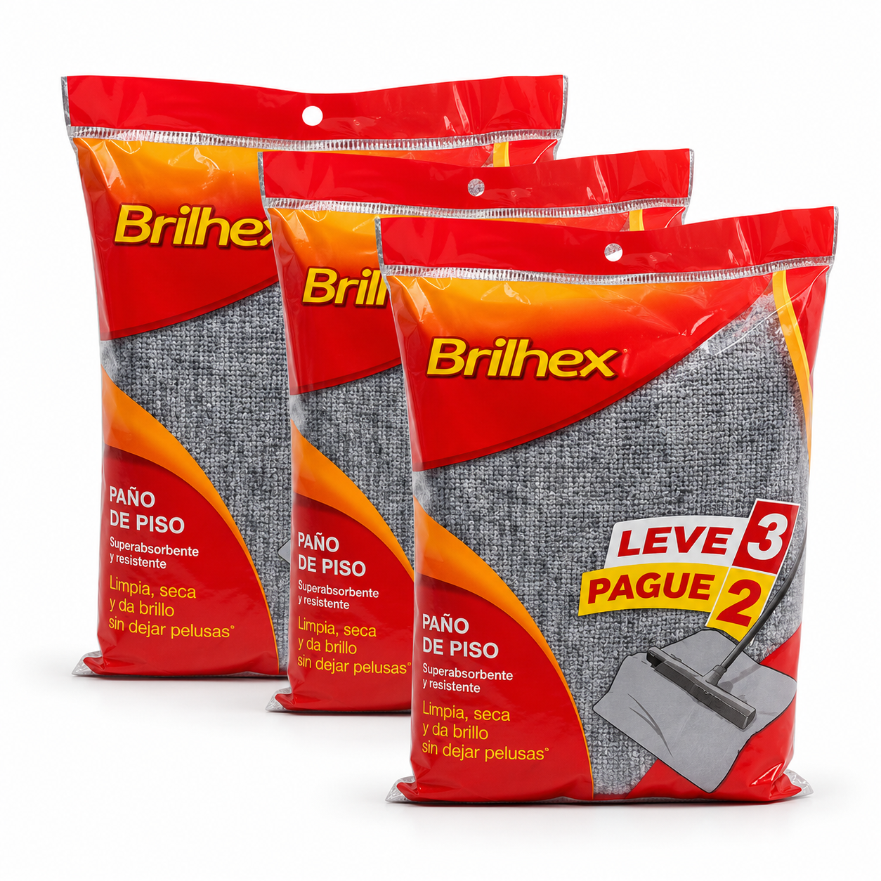 PAÑO DE PISO BRILHEX LLEVE 3 PAGUE 2
